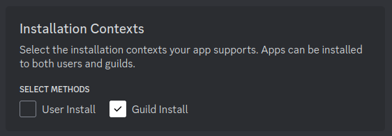 An example image showing the "Guild Install" checkbox as checked.
